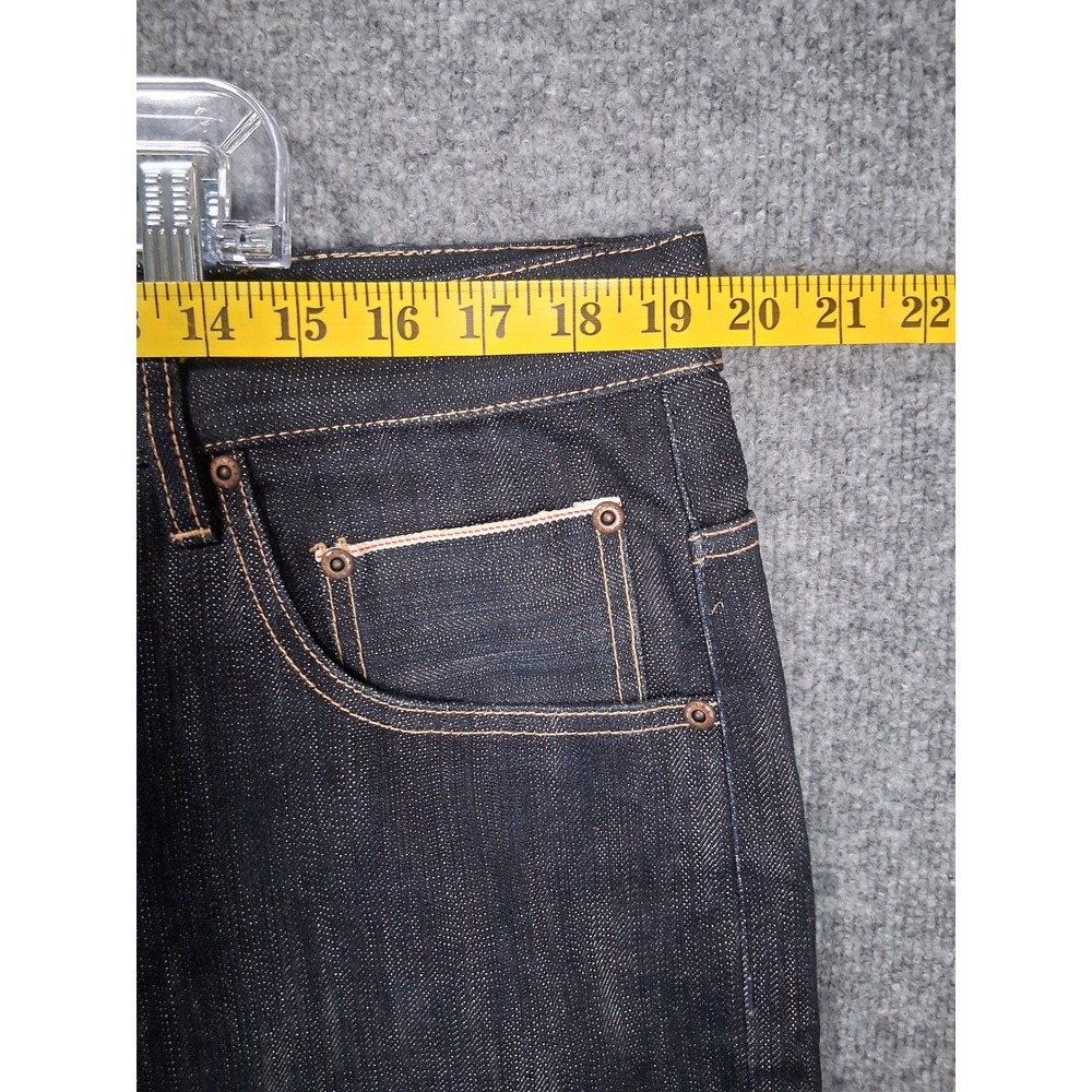 The Hundreds Mens Slim Fit Jeans Size 38 Distressed Dark Wash Denim Cotton View 2